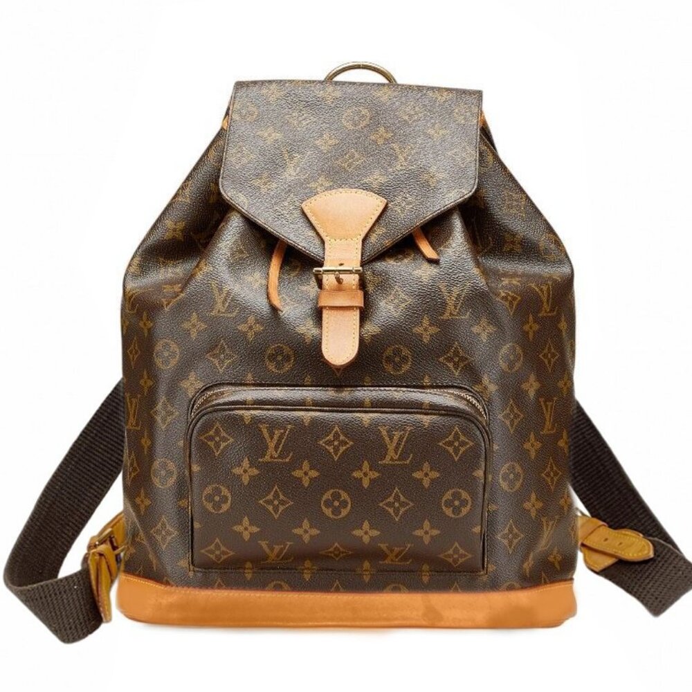 Authentic Louis Vuitton Backpack Montsouris GM EXTRA LARGE Monogram Bag Tote - Picture 2 of 16